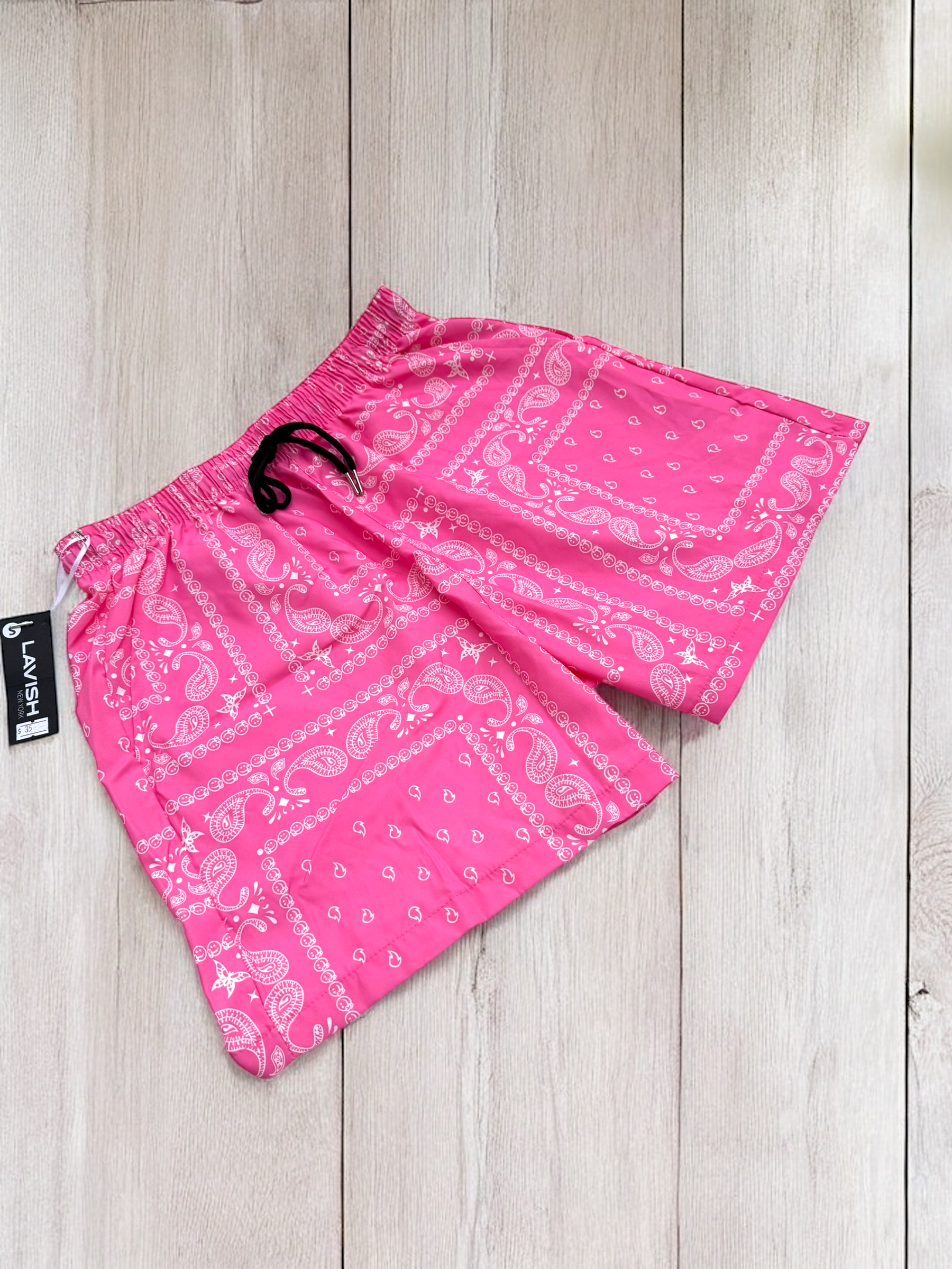 Pink Paisley Shorts | MEN SHORTS | LAVISH NY | OUTFAIR | OUTFAIR