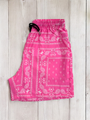 Pink Paisley Shorts