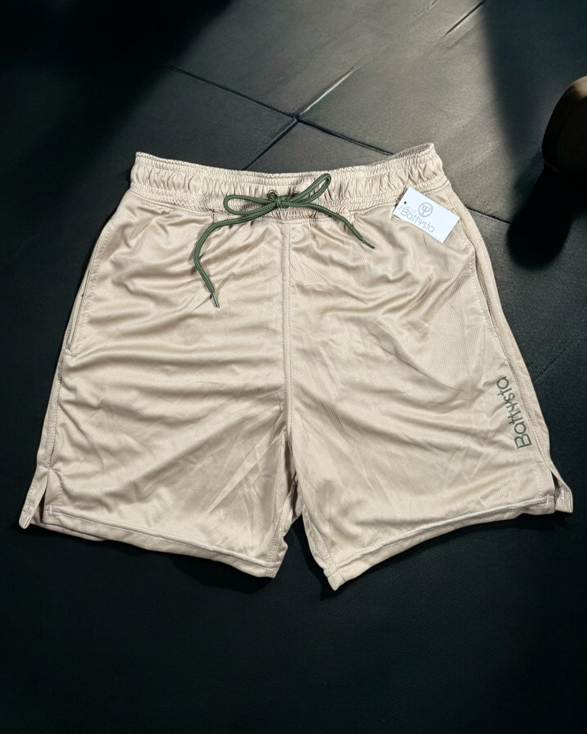 Khaki Gym Shorts | MEN SHORTS | BATTYSTA | OUTFAIR | OUTFAIR