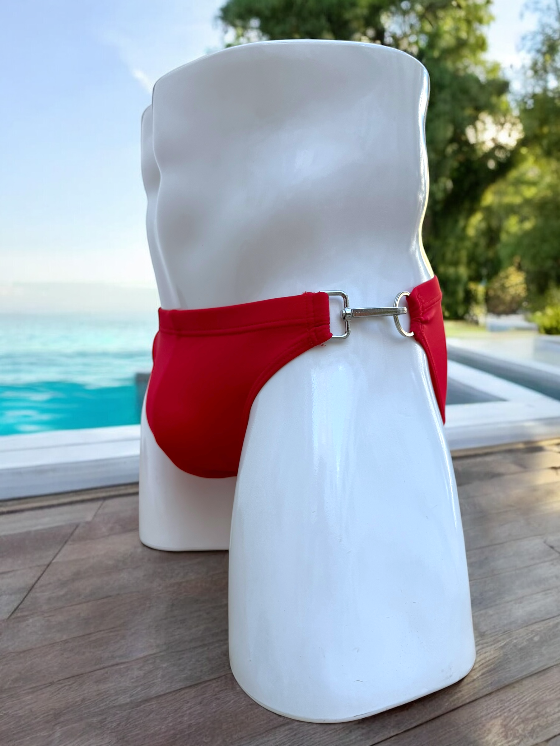 BuckleBold Red | MEN SWIMWEAR | ETHAN UNDERWEAR | OUTFAIR | OUTFAIR