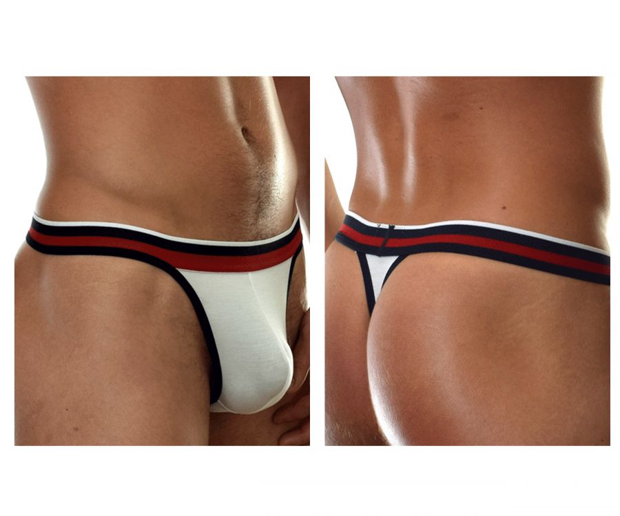 Doreanse Men's Underwear 1218-WHT Metro Thong Color White