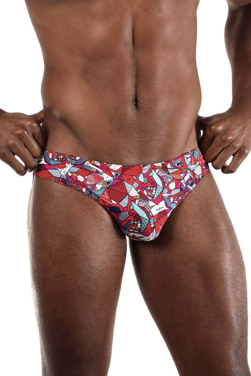 Doreanse Men's Underwear 1243-PRN Pop Art Bikini Color Printed