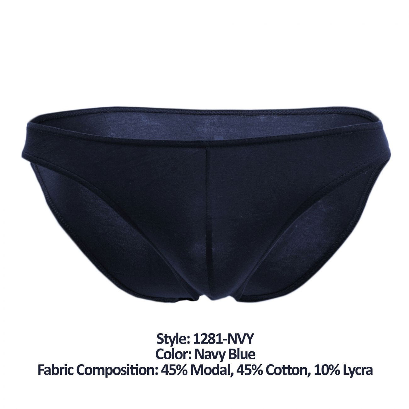 Doreanse Men's Underwear 1281-NVY Hang-loose Bikini Brief Color Navy Blue