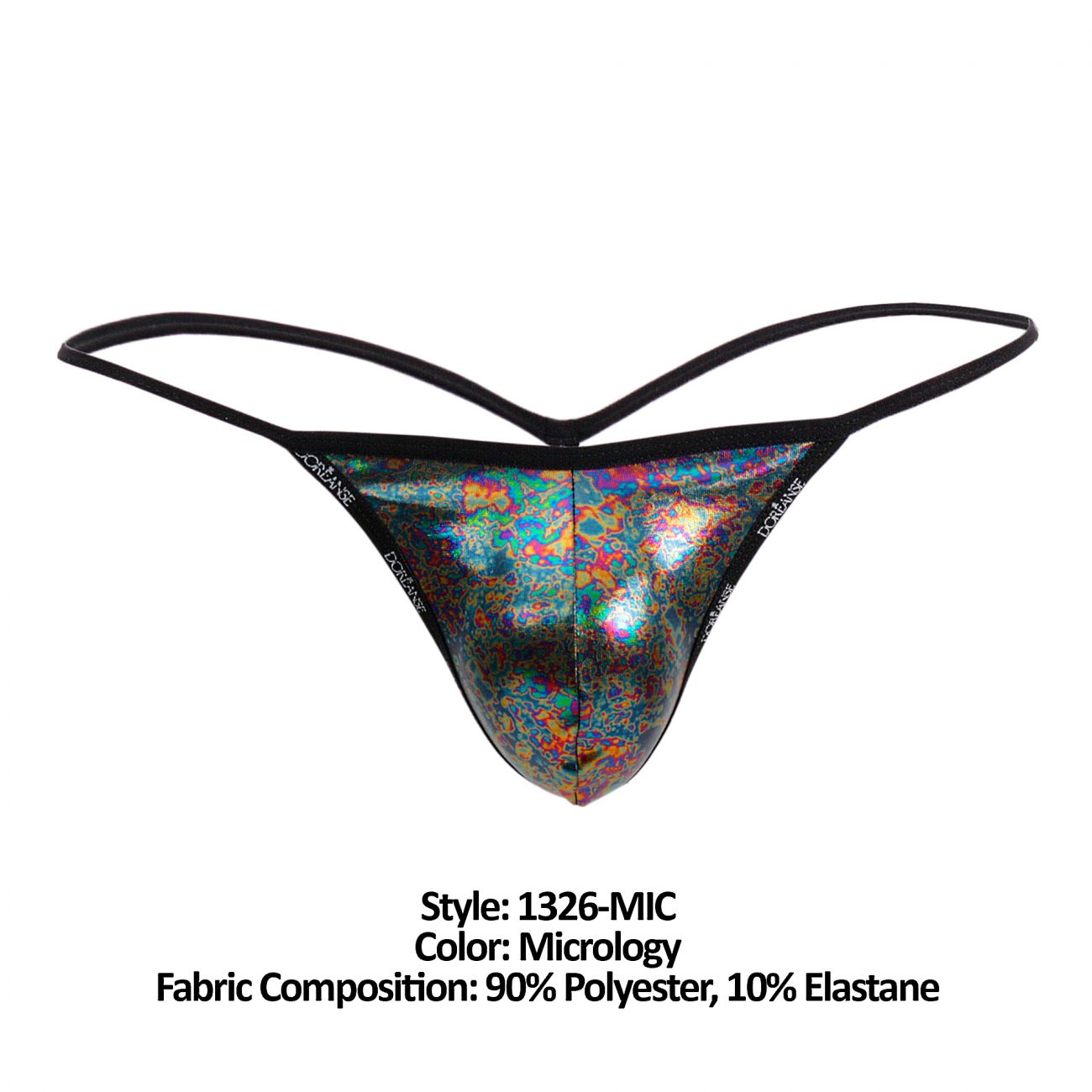 Doreanse Men's Underwear 1326-MIC Flashy G-String Color Micrology