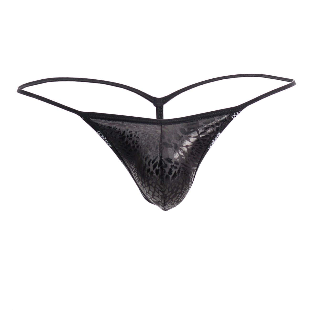 Doreanse Men's Underwear 1326-PAN Flashy G-String Color Black Panther