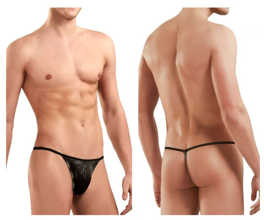 Doreanse Men's Underwear 1326-PAN Flashy G-String Color Black Panther