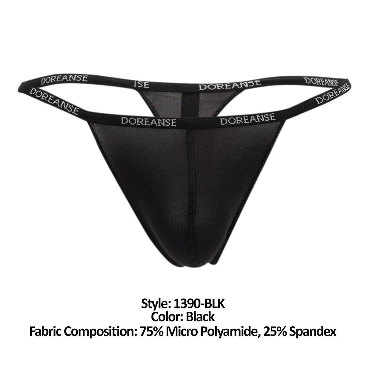 Doreanse -BLK Aire Thong - Black