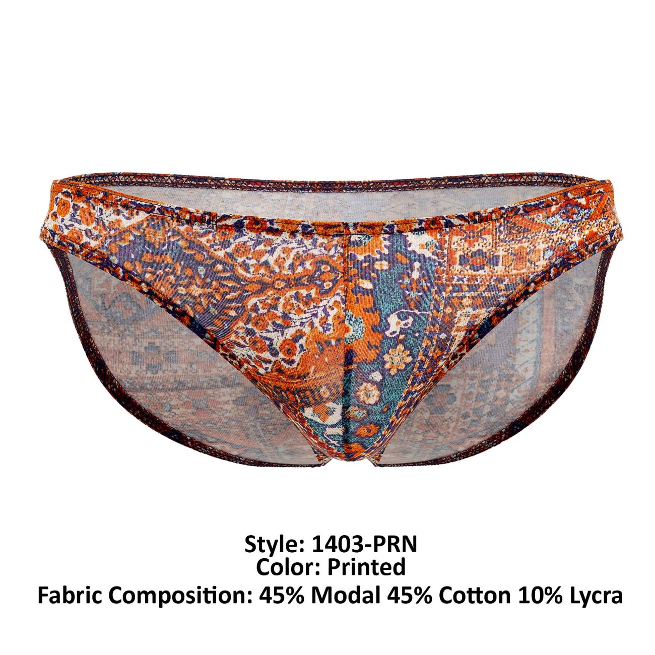 Doreanse Men's Underwear 1403-PRN Persian Briefs Color Printed