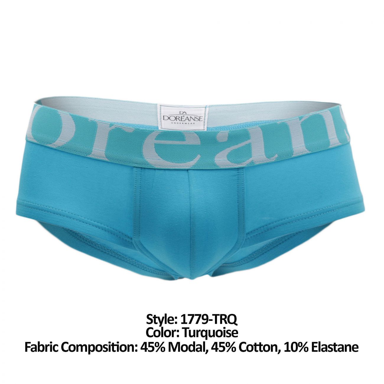 Doreanse Men's Underwear 1779-TRQ Pouch Mini Trunk Color Turquoise