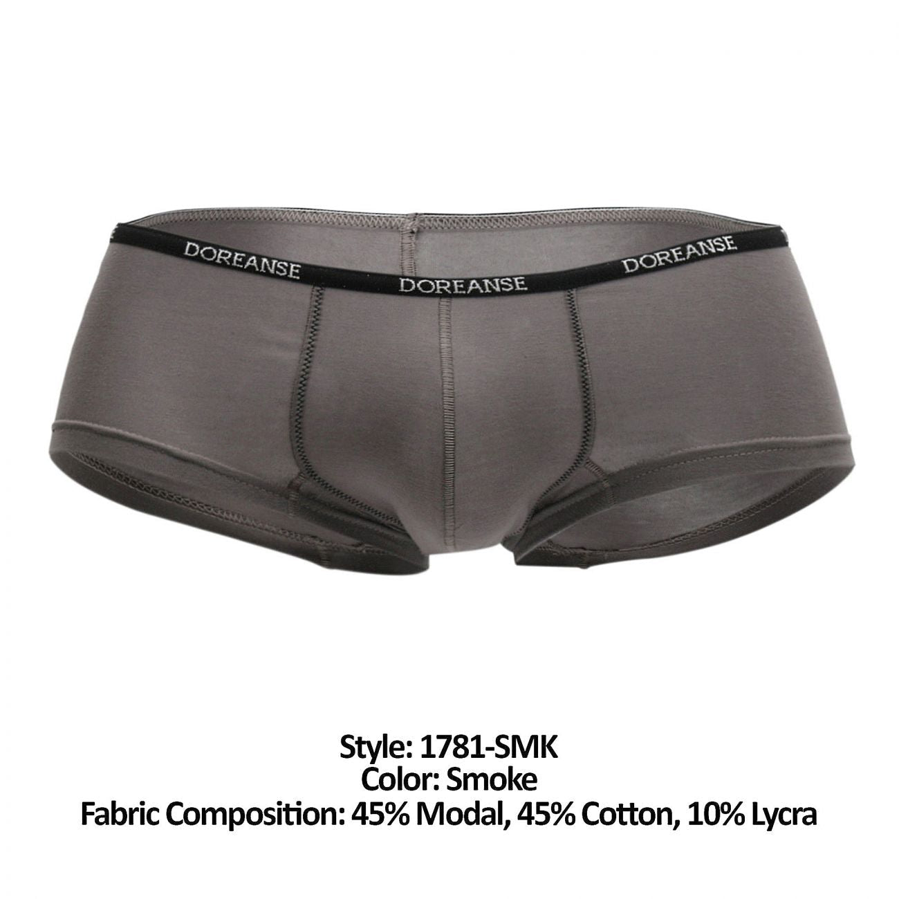 Doreanse Men's Underwear 1781-SMK Naked Mini Trunk Color Smoke