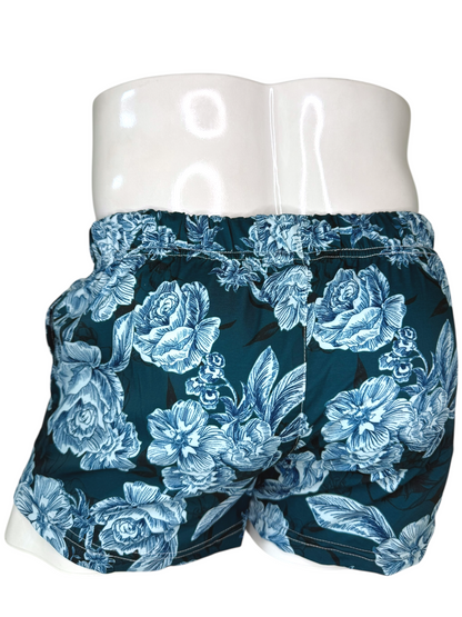 Teal Flower Shorts | MEN SHORTS | JCASTELL | OUTFAIR | OUTFAIR