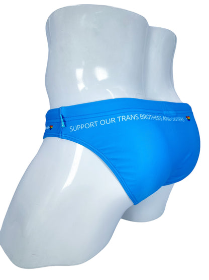 PRIDE POWER Light Blue Swimsuit | MEN SWIMWEAR | KBAYO | OUTFAIR | OUTFAIR