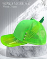 NEON GREEN WINGS VICER HAT