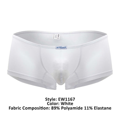 ErgoWear Men's Underwear EW1167 X4D Trunks Color White