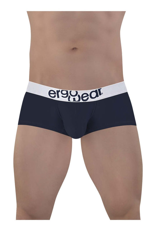 ErgoWear Men's Underwear EW1472 MAX COTTON Trunks Color Navy Blue
