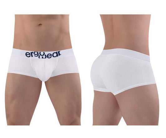 ErgoWear Men's Underwear EW1476 MAX COTTON Trunks Color White