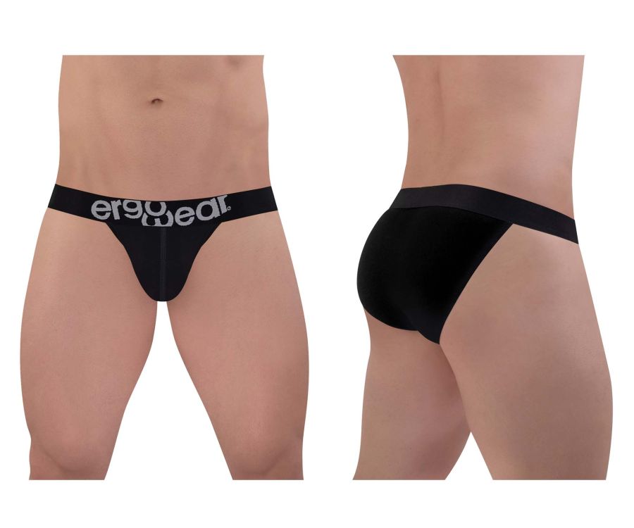 ErgoWear Men's Underwear EW1483 MAX COTTON Bikini Color Black