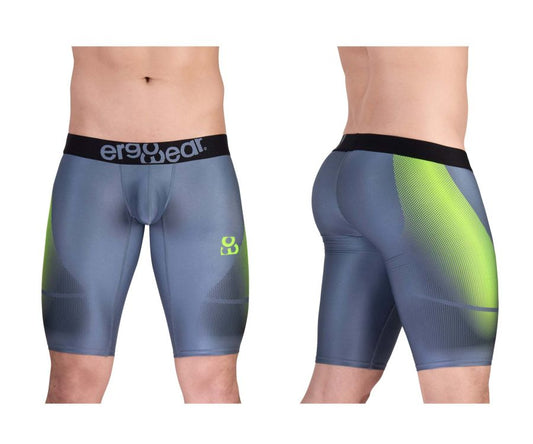 ErgoWear Men's active and swimwear EW1603 MAX SE Athletic Shorts Color Gray-Green