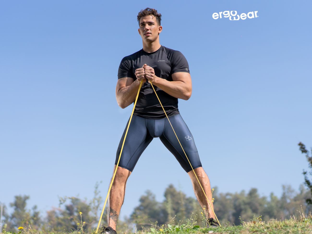ErgoWear Men's active and swimwear EW1607 MAX SE Athletic Shorts Color Dark Blue