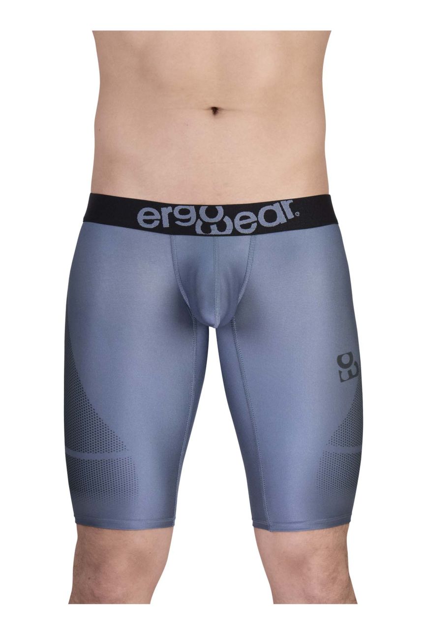 ErgoWear Men's active and swimwear EW1609 MAX SE Athletic Shorts Color Gray-Black