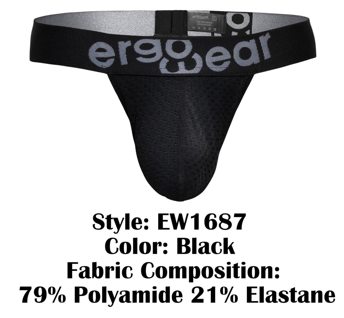 ErgoWear MAX FLOW G-String - Black