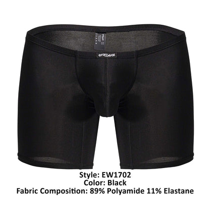 ErgoWear Men's Underwear EW1702 X4D Boxer Briefs Color Black