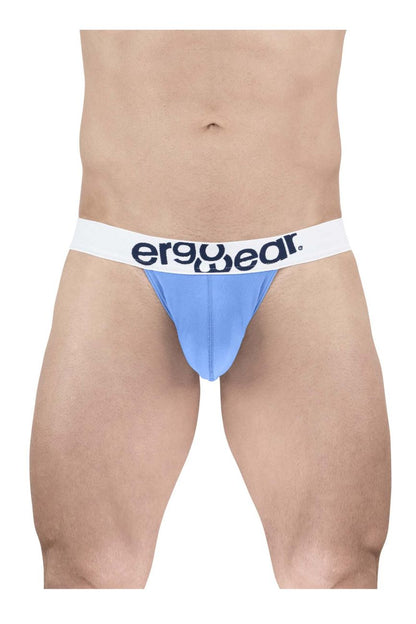 ErgoWear Men's Underwear EW1711 MAX COTTON Thongs Color Light Blue
