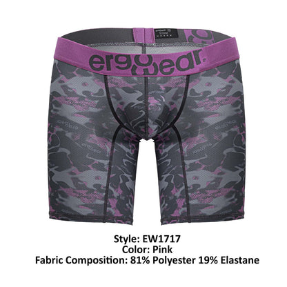 ErgoWear Men's Underwear EW1717 MAX SE CAMO Boxer Briefs Color Pink