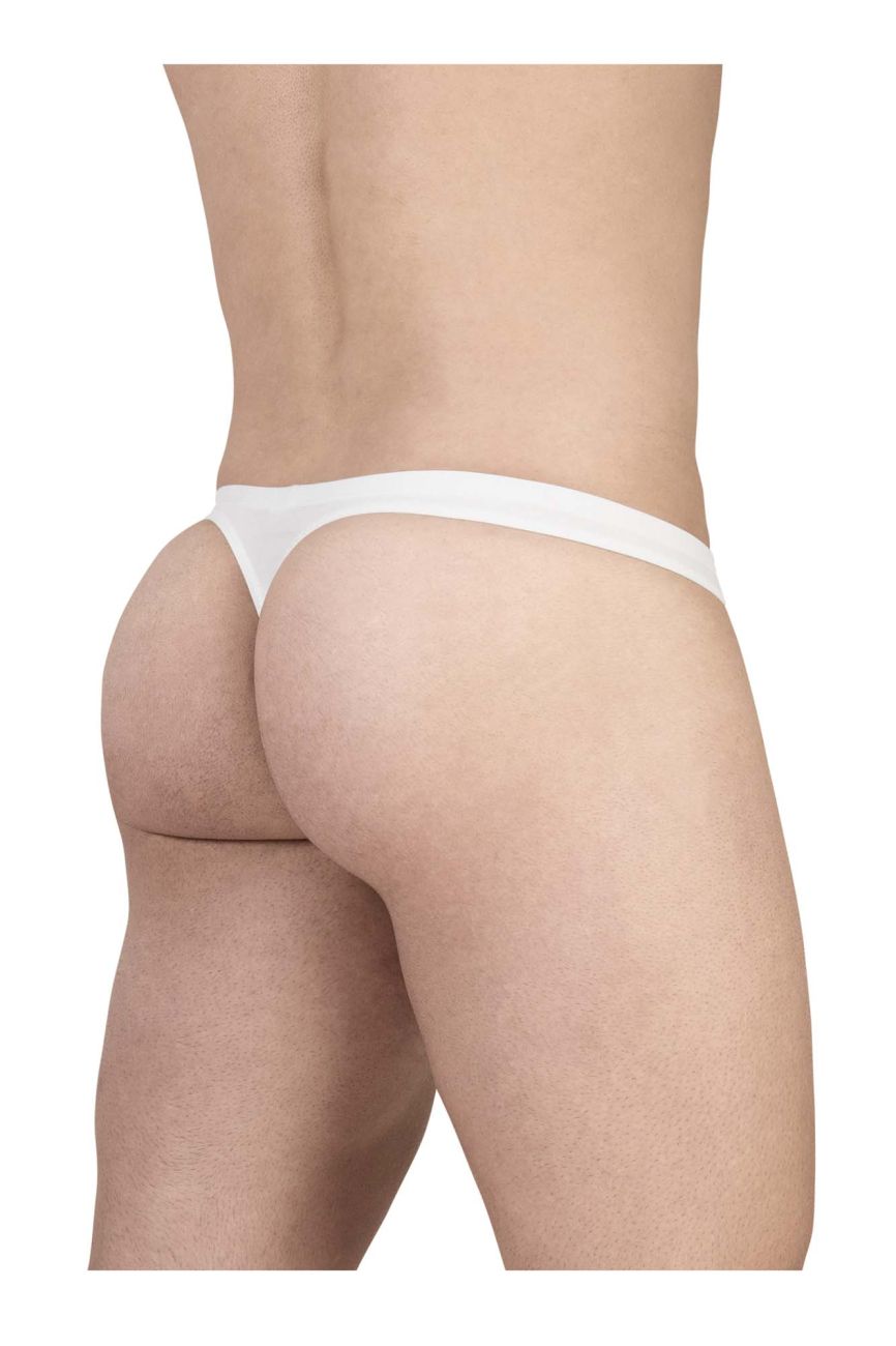ErgoWear Men's Underwear EW1734 FEEL GR8 Cotton Thongs Color White