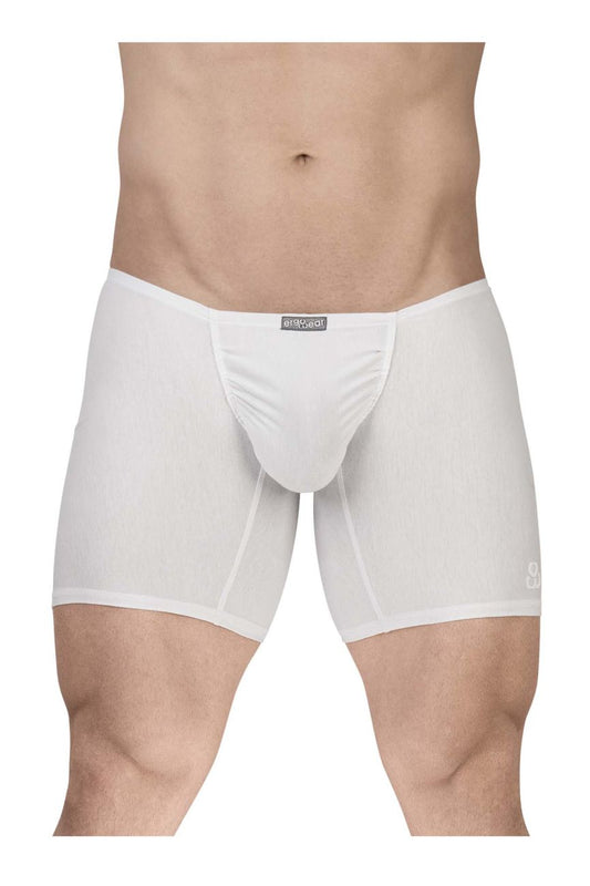 ErgoWear Men's Underwear EW1737 FEEL GR8 Cotton Boxer Briefs Color White