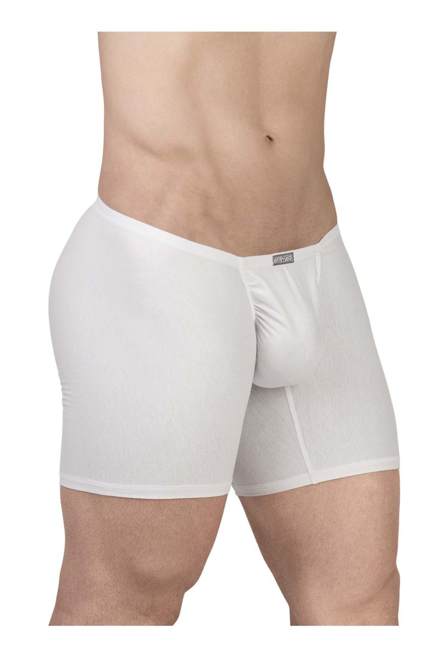 ErgoWear Men's Underwear EW1737 FEEL GR8 Cotton Boxer Briefs Color White