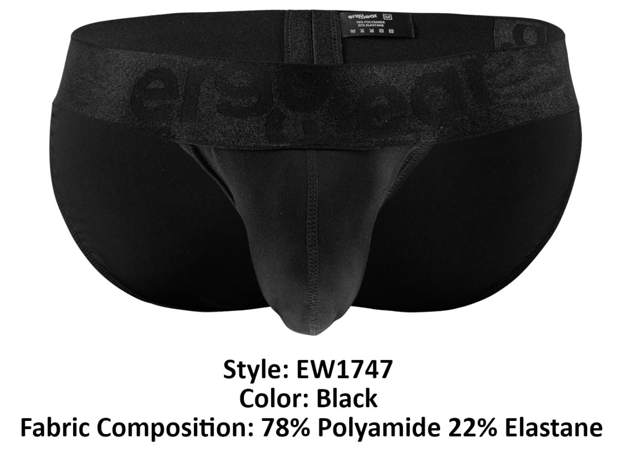 ErgoWear Men's Underwear EW1747 MAX BOLD Bikini Color Black