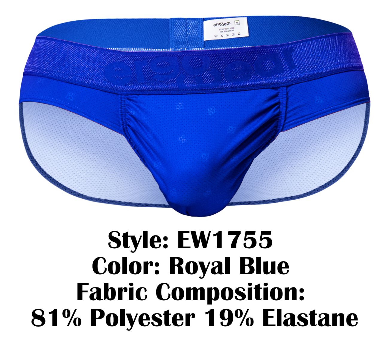 ErgoWear Men's Underwear EW1755 FEEL SE Briefs Color Royal Blue