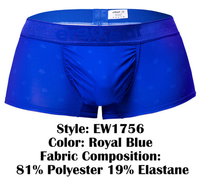 ErgoWear Men's Underwear EW1756 FEEL SE Trunks Color Royal Blue
