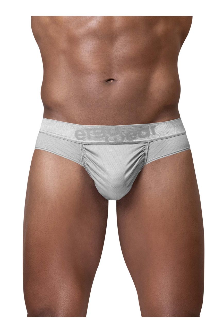ErgoWear Men's Underwear EW1758 FEEL SE Thongs Color Silver