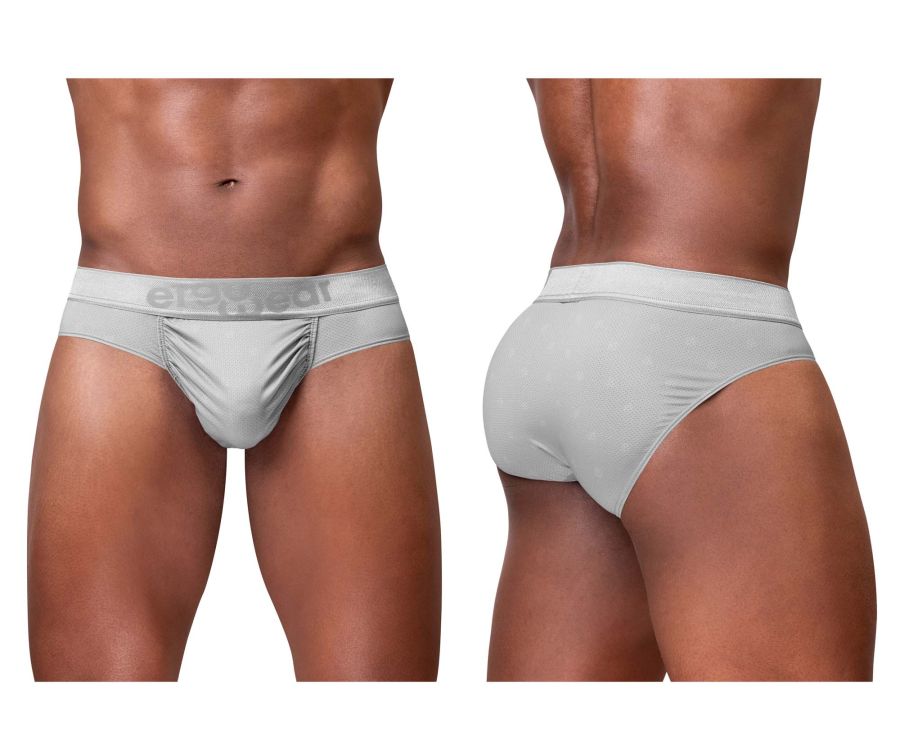 ErgoWear Men's Underwear EW1759 FEEL SE Briefs Color Silver