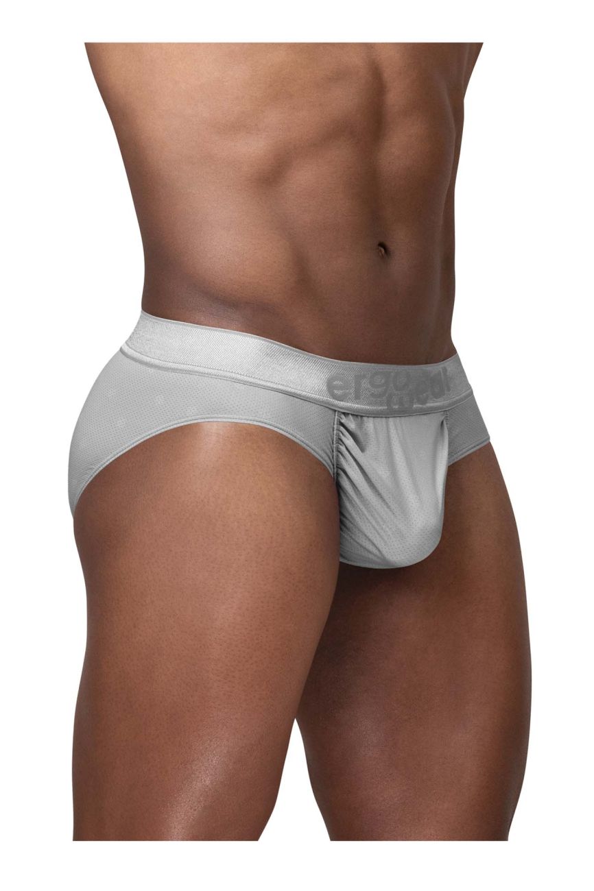 ErgoWear Men's Underwear EW1759 FEEL SE Briefs Color Silver