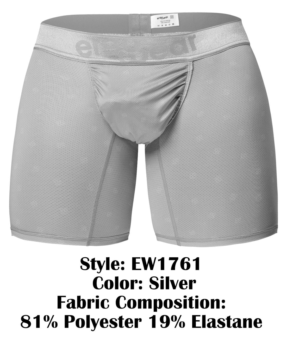 ErgoWear FEEL SE Boxer Briefs - Silver