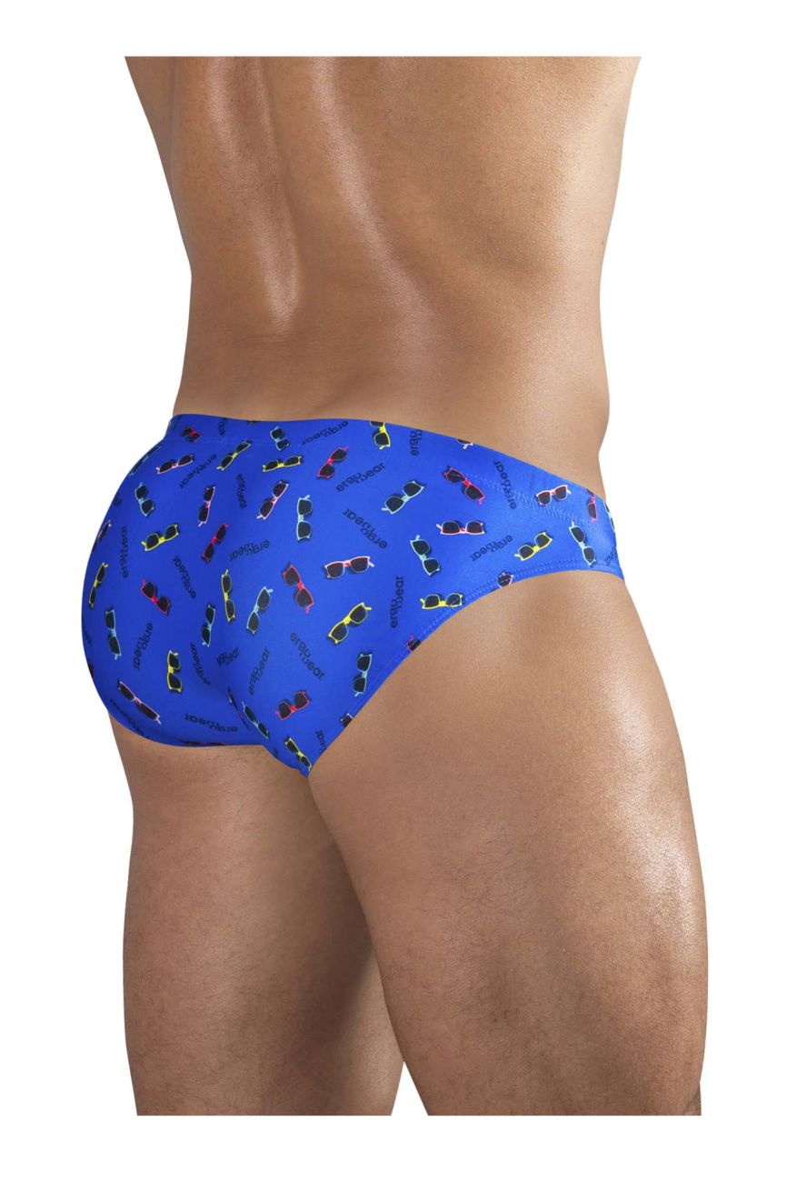 ErgoWear Men's active and swimwear EW1764 FEEL SW Swim Briefs Color Blue-Sunglasses