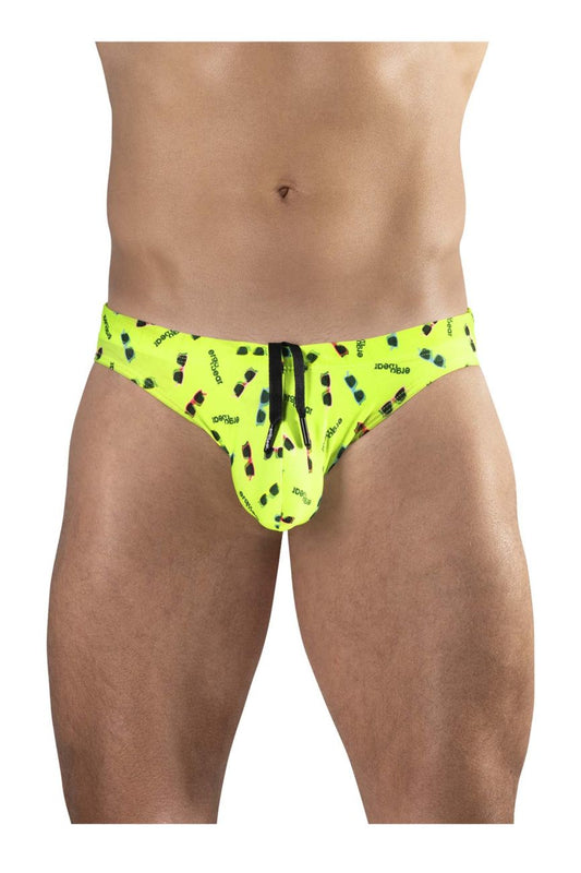 ErgoWear Men's active and swimwear EW1765 X4D SW Swim Briefs Color Bright Yellow