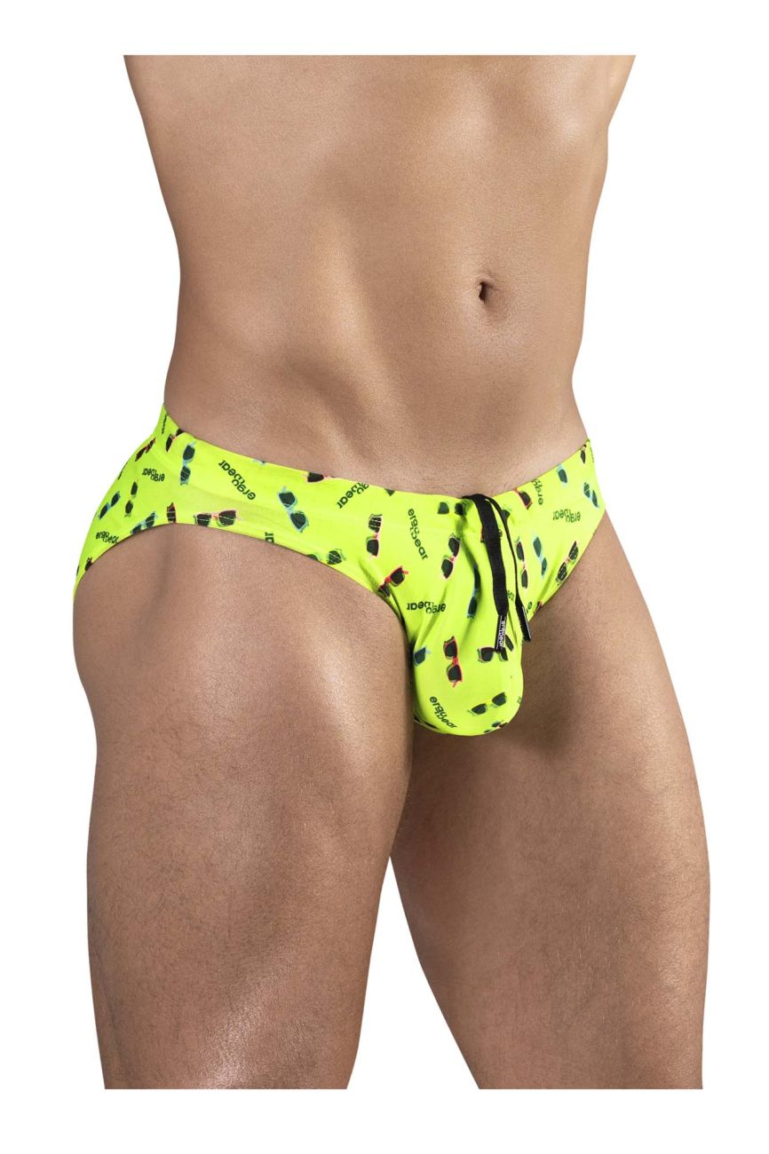 ErgoWear Men's active and swimwear EW1765 X4D SW Swim Briefs Color Bright Yellow