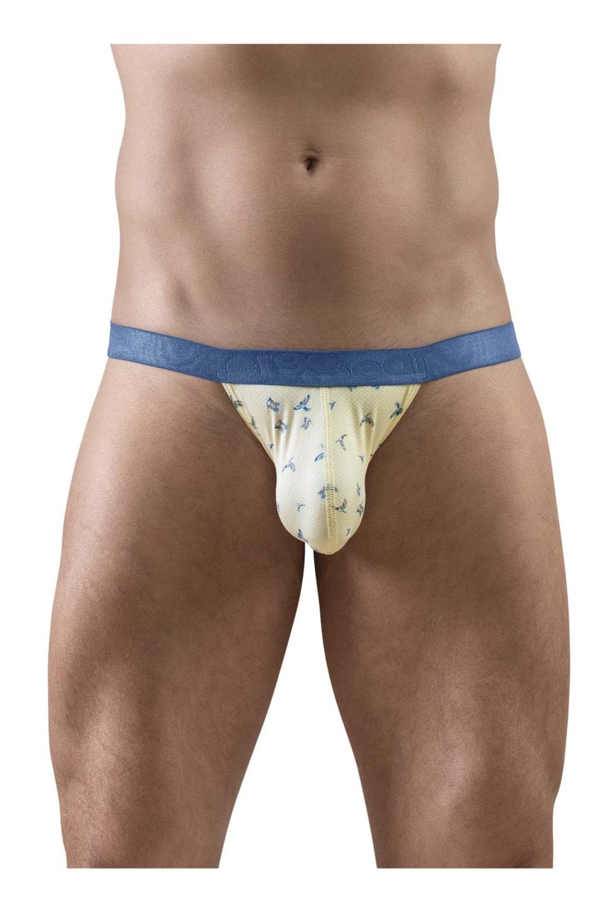ErgoWear Men's Underwear EW1769 SLK SE Bikini Color Vanilla-Birds