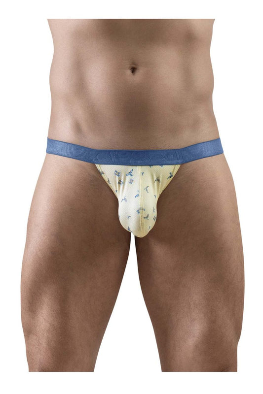 ErgoWear Men's Underwear EW1769 SLK SE Bikini Color Vanilla-Birds