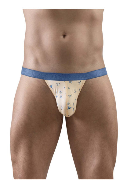 ErgoWear Men's Underwear EW1772 SLK SE G-String Color Peach-Birds