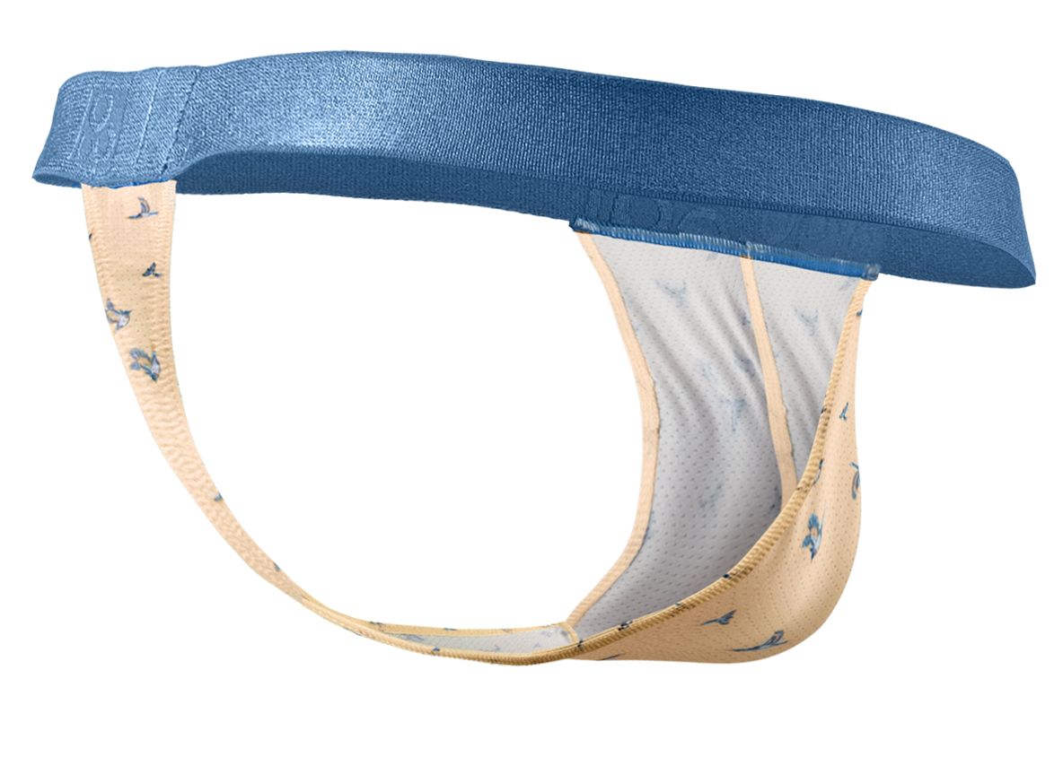 ErgoWear Men's Underwear EW1772 SLK SE G-String Color Peach-Birds