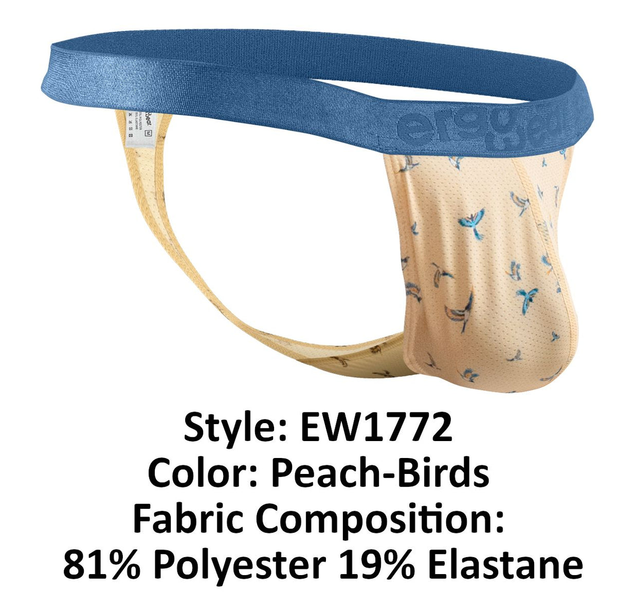 ErgoWear SLK SE G-String - Peach-Birds