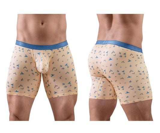 ErgoWear SLK SE Boxer Briefs - Peach-Birds