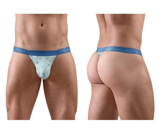 ErgoWear Men's Underwear EW1776 SLK SE G-String Color Frost-Birds