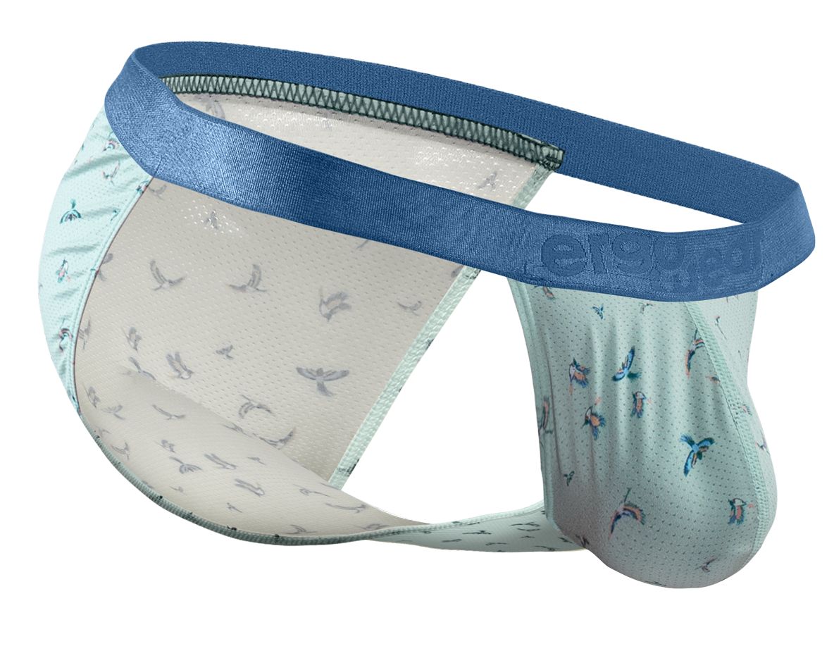 ErgoWear Men's Underwear EW1777 SLK SE Bikini Color Frost-Birds