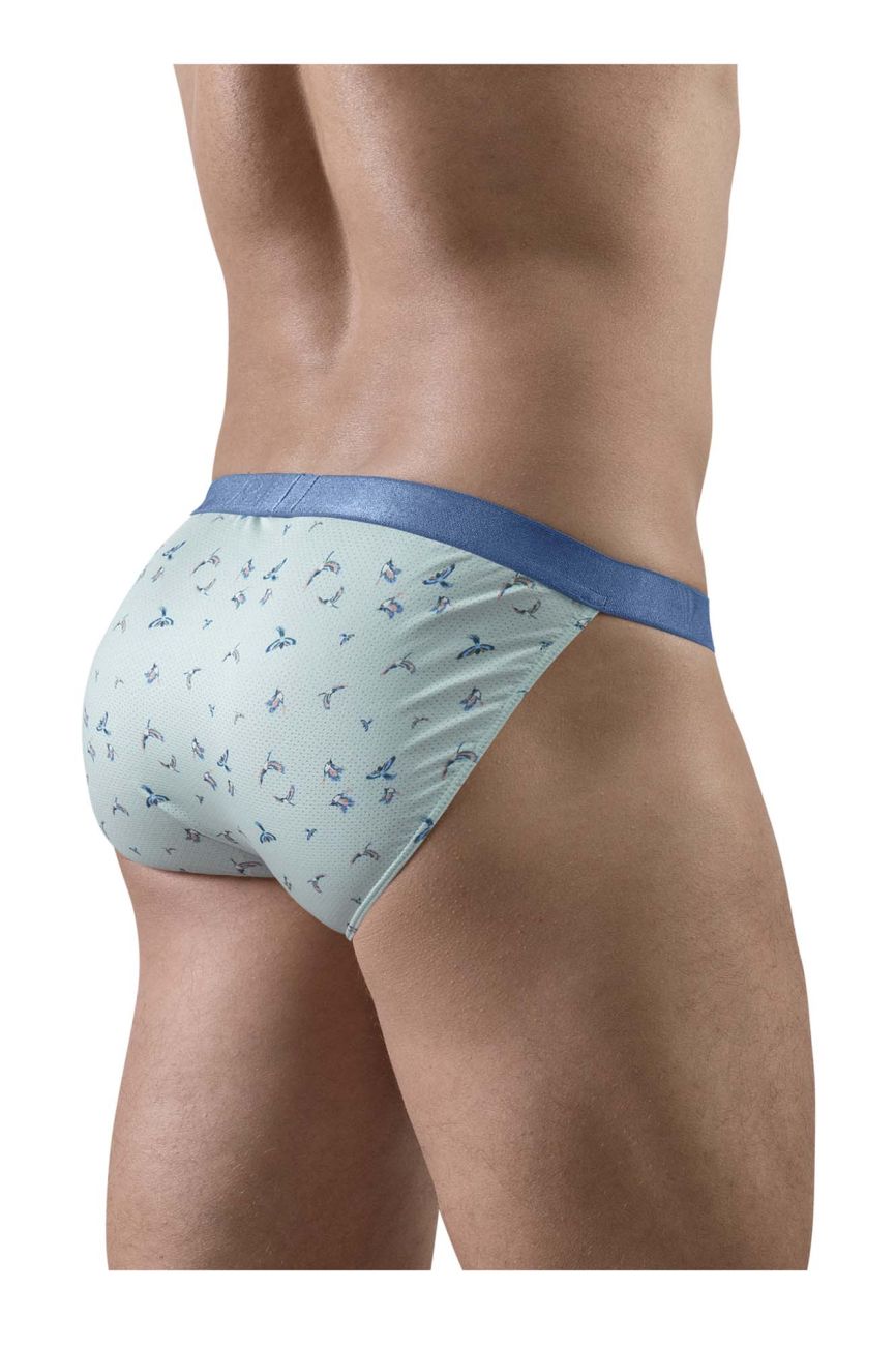 ErgoWear Men's Underwear EW1777 SLK SE Bikini Color Frost-Birds